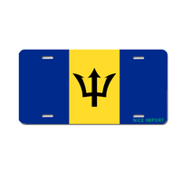 Plaques d'immatriculation personnalisées avec drapeau des Bahamas, plaque d'immatriculation nationale personnalisée, souvenir de pays, cadeau, plaque décorative