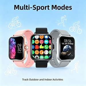 Reloj Inteligente Cuadrado de TPU con LTE y Resistencia al Agua para Exteriores, Monitor de Actividad Física TFT con Frecuencia Cardíaca, Presión <span class=keywords><strong>Arterial</strong></span> y SpO2 24/7 - Product Image 1
