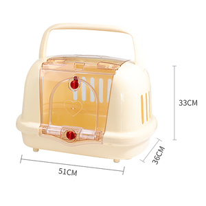 Tốt Nhất Bán Động Vật Nhỏ Con Chó Du Lịch Tàu Sân Bay Lồng Nhựa Bền Vững Pet Tàu Sân Bay Con Chó Lớn Lồng Cho Ngoài Trời Chuyến Bay Sử Dụng Trên Bán - Product Image 3