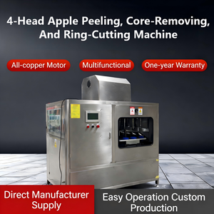 Máquina Peladora, Descorazonadora y Cortadora de Manzanas de 4 Cabezas, Máquina Peladora de Frutas Automática Personalizada, Procesa Cuatro Manzanas al Mismo Tiempo - Product Image 2