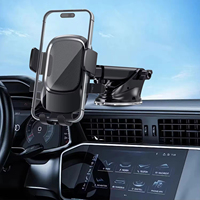 Nouveau support de téléphone de voiture à ventouse avec bras flexible réglable, universel pour tableau de bord et pare-brise, rotation à 360°, support ABS