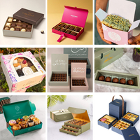 Boîtes à bonbons en chocolat vides personnalisées, boîtes cadeaux en carton blanc de luxe du Moyen-Orient, boîte à baklava assortie en papier pour dattes