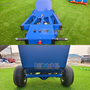 Chariot à main électrique à 4 roues robuste avec treuil pour soulever des châteaux gonflables - Product Image 4