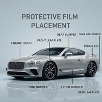 Film de protection de peinture TPU PPF haute brillance transparent anti-rayures auto-réparateur pour voiture, vente en gros, personnalisé, OEM, directement de l'usine