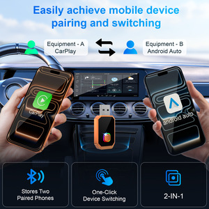 Adaptateur CarPlay sans fil 4 en 1, <span class=keywords><strong>Android</strong></span> Auto, Mirror Link, AirPlay, Plug and Play, universel pour iOS et <span class=keywords><strong>Android</strong></span>, vente flash - Product Image 4