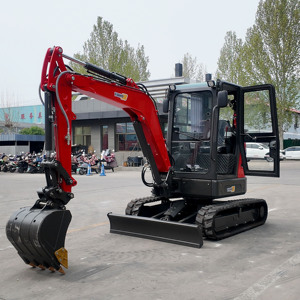 Mini-excavatrice de 4 tonnes conforme à la norme CE 5 avec cabine et tarière, pompe hydraulique, moteur, puissance de creusement élevée, chambre fermée - Product Image 2