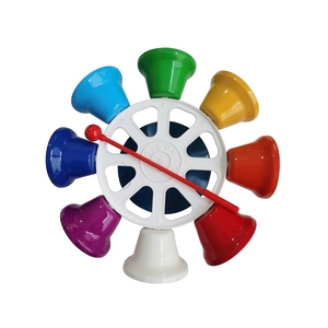 Wholesale 8 Note Rotating Color Diatonic Hand Bell <b>Wheel</b> For Kids Early Education - Product Image 2