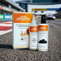 Kit de nettoyage et d'entretien de filtre à air haute performance EDDYSTAR compatible avec les filtres à air lavables à haut débit pour voiture et moto