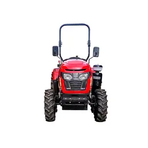 Tractor de granja grande, caja de engranajes para invernadero de cuatro ruedas, 25HP, 4WD Drive, precio de fábrica