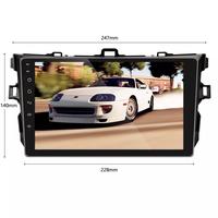 Prix d'usine 9 pouces 2.5 D écran tactile Android 12 autoradio stéréo GPS Wifi BT USB pour Toyota/Corolla 2006-2012