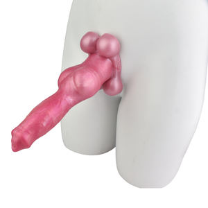 Женский реалистичный волчий узел, мягкий вибрационный фаллоимитатор, искусственный большой пенис, растяжка, натягивание, секс-игрушки, анальная вагинальная мастурбация - Product Image 6