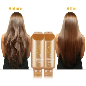Japanese italian brazilian strong black gold golden hair relaxer keratin collagen hair treatment 3 in 1 hair straightening cream