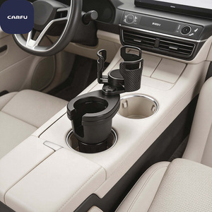 CARFU AC-2761 Nuevo Modelo Mejorado, Portavasos Multifuncional para Auto, de ABS, con Base Expandida Antiderrames para Bebidas - Product Image 3