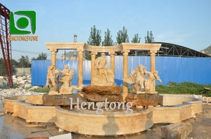 Hochwertiger Weißer Marmor Außendekoration Griechische 3-Göttinnen Stein-Wasserbrunnen - Product Image 4