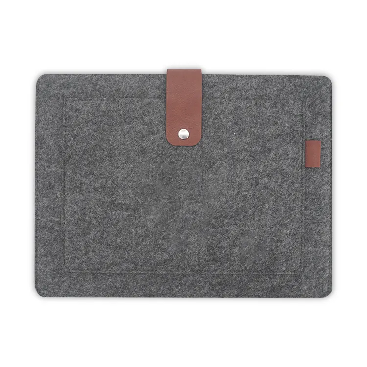 Recycled Business Dark Gray Laptop Sleeve Briefcase Protective Cover Bag Case Pouch