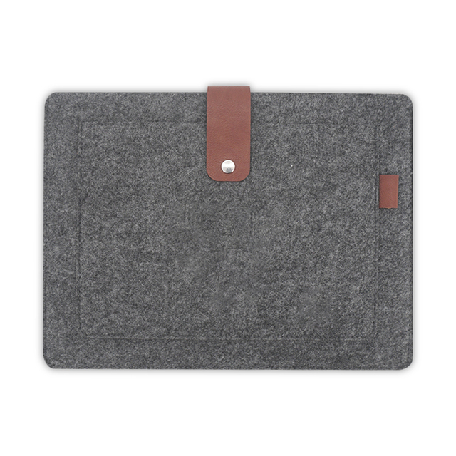 Recycled Business Dark Gray Laptop Sleeve Briefcase Protective Cover Bag Case Pouch