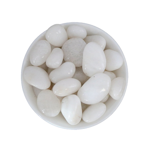 1-5cm cao cấp tuyết trắng đánh bóng <span class=keywords><strong>Pebble</strong></span> lát đá trang trí <span class=keywords><strong>Pebble</strong></span> vườn trồng cho biệt thự cảnh quan - Product Image 5