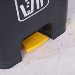 <b>Plastic</b> Foot Operated Lidded Waste <b>Bin</b> Rectangular Indoor Pedal Sanitation Commercial <b>Kitchen</b> Use - Product Image 3
