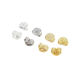 Puntas de pendientes redondas chapadas en oro auténtico de 18 quilates, accesorios para pendientes hechos a mano con baño de oro de 14 quilates que preserva el color, A51 - Product Image 5