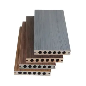 Hollow decking accessory coextrusion wpc decking crack resistant deck natural wood