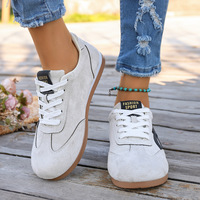 Zapatillas de entrenamiento retro de ante alemán para mujer, transpirables, ligeras, blancas, informales, deportivas, de primavera, novedad