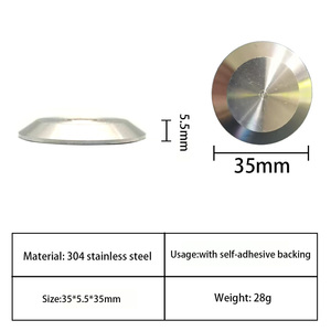 YH 35mm 304/316 thép không gỉ với tự dính ủng hộ chỉ số xúc giác đường lát chỉ số Stud cảnh báo Dải mù - Product Image 2