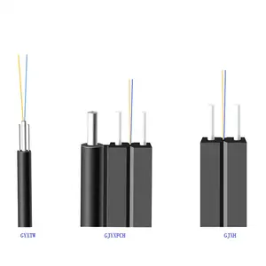 FTTH drop cable single mode indoor LSZH 2.0X3.0mm -5 to + 50 Degree Flat Fiber Optic Drop Cable Cable de bajada optica
