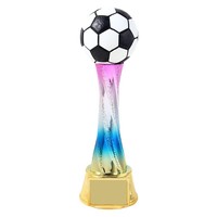 Nouveau trophée sportif en résine, design colonne coloré, peint à la main, pour matchs de basketball et de football, présentations créatives de récompenses sportives
