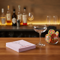 Weihnachts-Cocktail-Servietten mit Festtagsmotiv, 3-lagig, aus Frischholzfasern, Einweg-Papierservietten für Bars und Feiertagsfeiern, Individuell Anpassbar