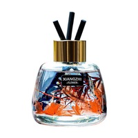 Diffuseur de parfum de luxe pour voiture en verre premium, désodorisant solide en gros pour automobile, décoration de voiture