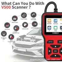 Escáner OBD2 V500 a Precio de Fábrica, Herramienta de Diagnóstico Automotriz Universal para Verificar Códigos de Error del Motor, Lector EOBD para Autos