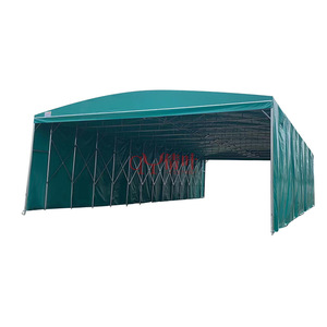 Auvent rétractable Qianye sur mesure en bâche PVC avec structure en fer, abri autoportant pour entrepôt extérieur - Product Image 4