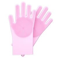 Gants de bain en silicone double face pour animaux de compagnie, brosses de toilettage pour chiens et chats, brosses de massage, brosses de nettoyage pour animaux, vente en gros