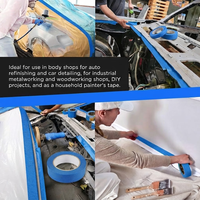 Ruban de masquage automobile pour peinture automobile, résistant à la chaleur et aux UV, imperméable et sans résidus