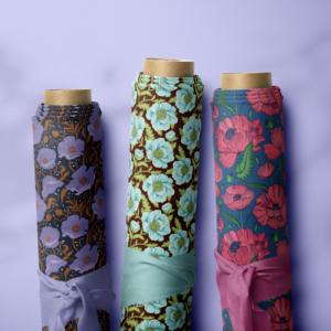 Échantillon Gratuit Tissu Popeline de Coton Léger à Imprimé Floral Magnifique Écologique pour Sacs Chemises Accessoires Filles Garçons - Product Image 1