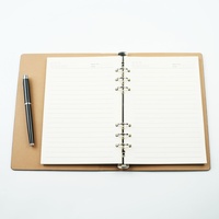 Carnet de notes A5 en cuir PU personnalisé avec logo imprimé UV, rechargeable, idéal pour les réunions d'affaires et comme cadeau d'entreprise