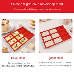 <span class=keywords><strong>Moule</strong></span> à gâteau rectangulaire en silicone de qualité alimentaire, 9 cavités, <span class=keywords><strong>mini</strong></span>-<span class=keywords><strong>moule</strong></span> à pain, <span class=keywords><strong>moule</strong></span> à chocolat, <span class=keywords><strong>moule</strong></span> à savon, usine OEM - Product Image 4