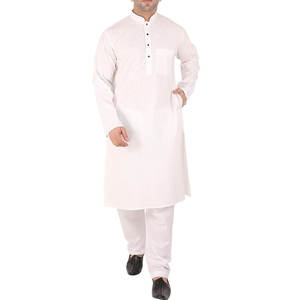 Hot Sale Men Kurta Shalwar Pakistan Indian Cotton Shalwar Kameez, <b>Stitched</b> Top Quality Kurta Shalwar - Product Image 3