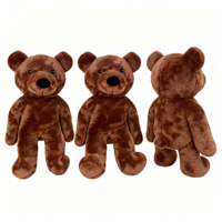 Ours en peluche chauffant lesté personnalisé, fabrication OEM ODM, rembourrage granulaire, peluche douce, cadeau