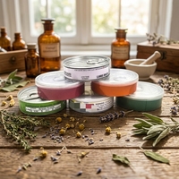 Étiquettes personnalisées autocollantes à fermeture pression 3,5g pour boîtes de conserve de bonbons, gâteaux, herbes et fleurs, avec couvercle anti-odeur