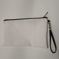 Étui à crayons en lin vierge OEM, fermeture éclair, pochette personnalisable avec logo, papeterie pour étudiants, rangement de maquillage, vente en gros