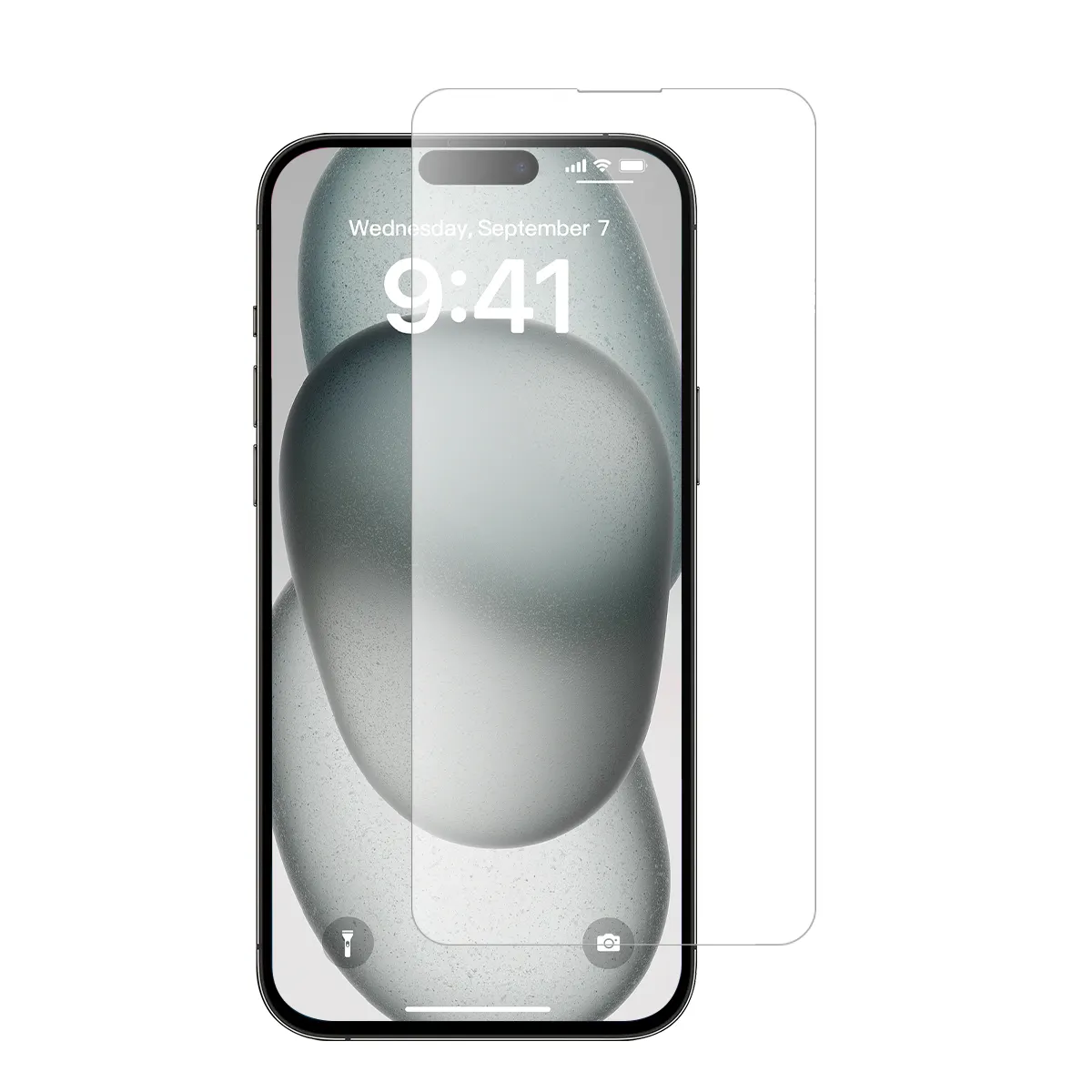 Film en verre trempé clair 2.5D 9H pour iPhone 15 14 13 12 mini 11 Pro Max HD protecteur d'écran Mobile en verre transparent