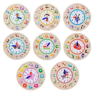 <span class=keywords><strong>Reloj</strong></span> Digital <span class=keywords><strong>de</strong></span> Madera Montessori, Rompecabezas 3D con Agarre Manual, Juguete Educativo para el Aprendizaje Cognitivo del Tiempo, Aprendizaje Temprano para Niños - Product Image 3