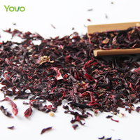 Pasokan Pabrik Teh Bunga Rosella Kering, Potongan Rosella Hibiscus Sabdariffa untuk Teh Herbal, Sabun, Lilin, Dekorasi