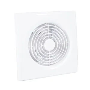 Customized Logo Brand 4 6 inch Powerful Plastic Silent Bathroom Ventilation with LED Light Wall Mounted Exhaust Fan