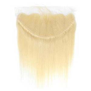 ขายส่ง # ผมแท้เวียดนามสีบลอนด์แพลตตินั่ม 613  แบบตรง  พร้อมเชือกผูกผมด้านหน้า 13x6  ถักด้วยมือ  ถอนขนมาแล้ว  ผมบริสุทธิ์ 100% - Product Image 5