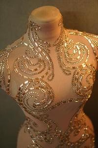 <strong>Sparkly</strong> Crystals Mesh <strong>Bodysuit</strong> for Women Sexy Club Stage Performance Wear for Female Bars Party Celebrations Designed Yangjiao - Product Image 4