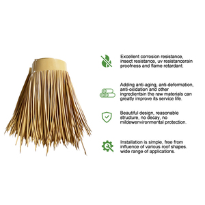 Venta al Por Mayor de Fábrica de <span class=keywords><strong>Techo</strong></span> de Paja Sintética de Plástico Artificial y Hojas de Palma Artificiales - Product Image 5