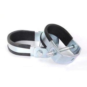 Collier de serrage en U pour tuyaux DN65 DN80 DN100 DN125 DN150, qualité sismique A, bleu, blanc, zingué, pour équipement de communication - Product Image 1