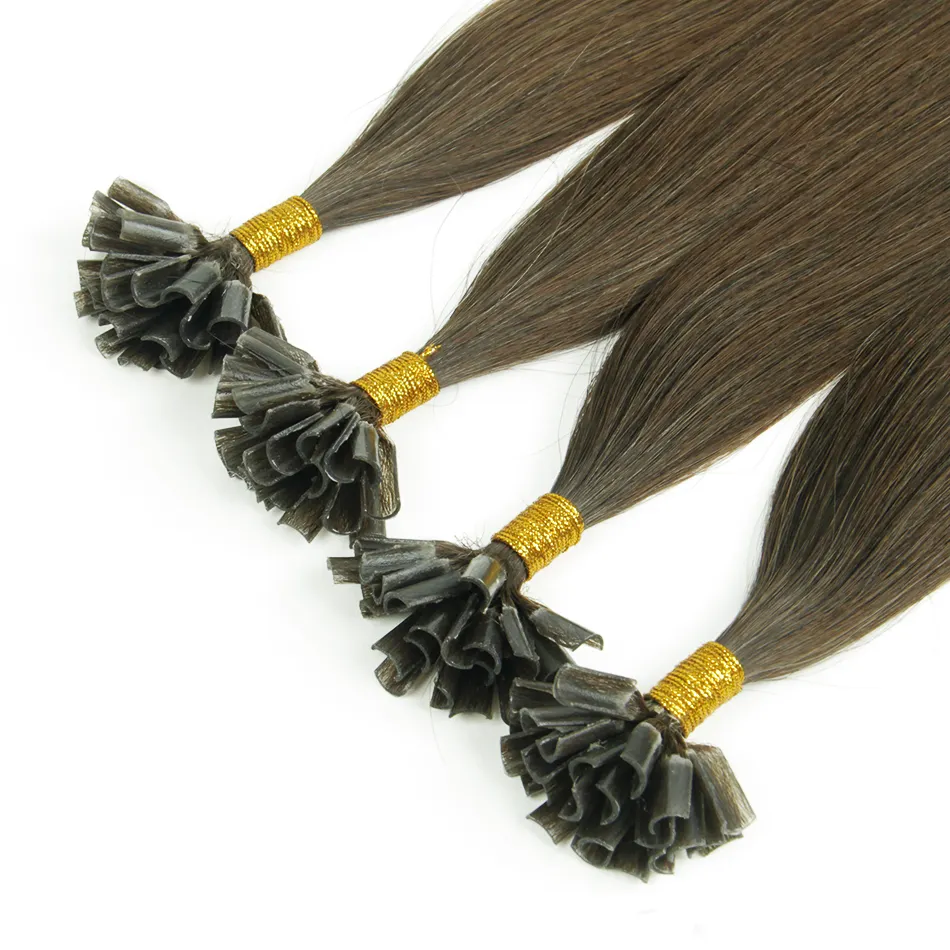 Wholesale Salon Quality 12A U Tip European Virgin Hair #2 Natural Black Color U Tip Hair Extension Human Hair